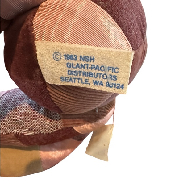 Patchwork Teddy Ultrasuede Bear Nancy Sutherland Holmes Special Edition #51 NWT - Picture 9 of 13